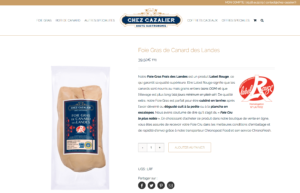 Fiche produit Chez Cazalier
