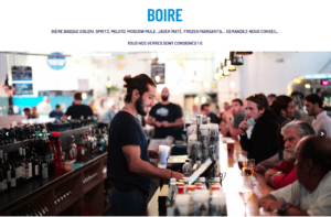 Page Boire du site Chez Renauld